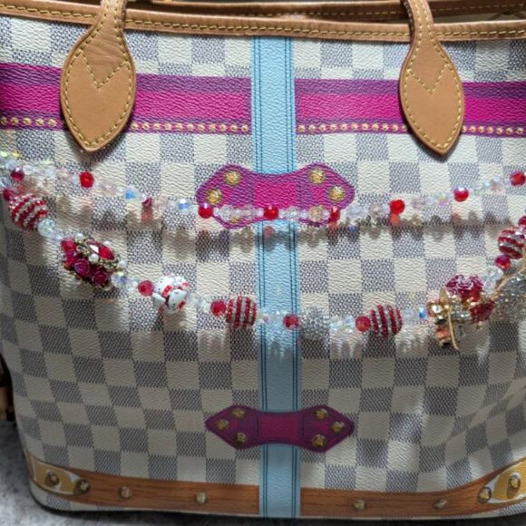 AUTHENTIC LOUIS VUITTON DAMIER AZUR HAWAII NEVERFULL-RARE AND PRISTINE CONDITION - Picture 2 of 10